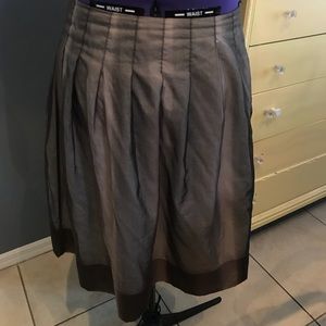 Moss green shear skirt from Coldwatet Creek.